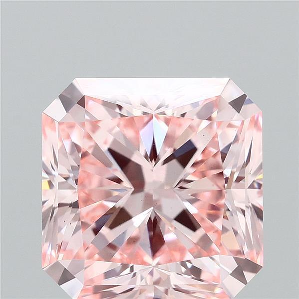 3.05 Ct. Fancy Intense Pink Radiant Lab Grown Diamond