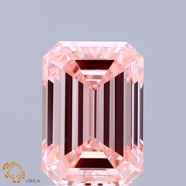 1.81 Ct. Fancy Vivid Pink Emerald Lab Grown Diamond