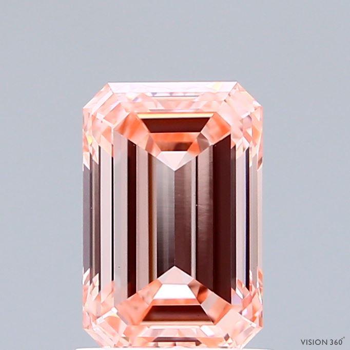 1.50 Ct. Fancy Vivid Pink Emerald Lab Grown Diamond