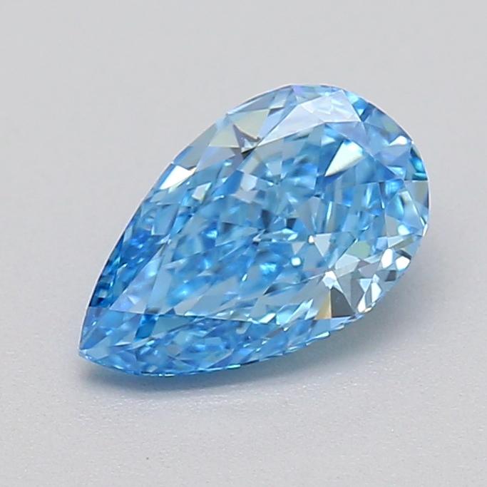0.46 Ct. Fancy Vivid  Blue Pear Lab Grown Diamond