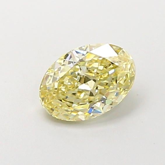 1.01 Ct. Fancy Light Yellow Oval Lab Grown Diamond