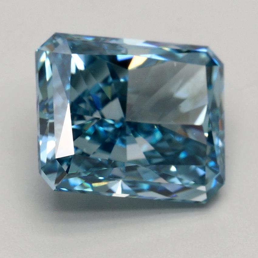 3.00 Ct. Fancy Vivid Blue Radiant Lab Grown Diamond