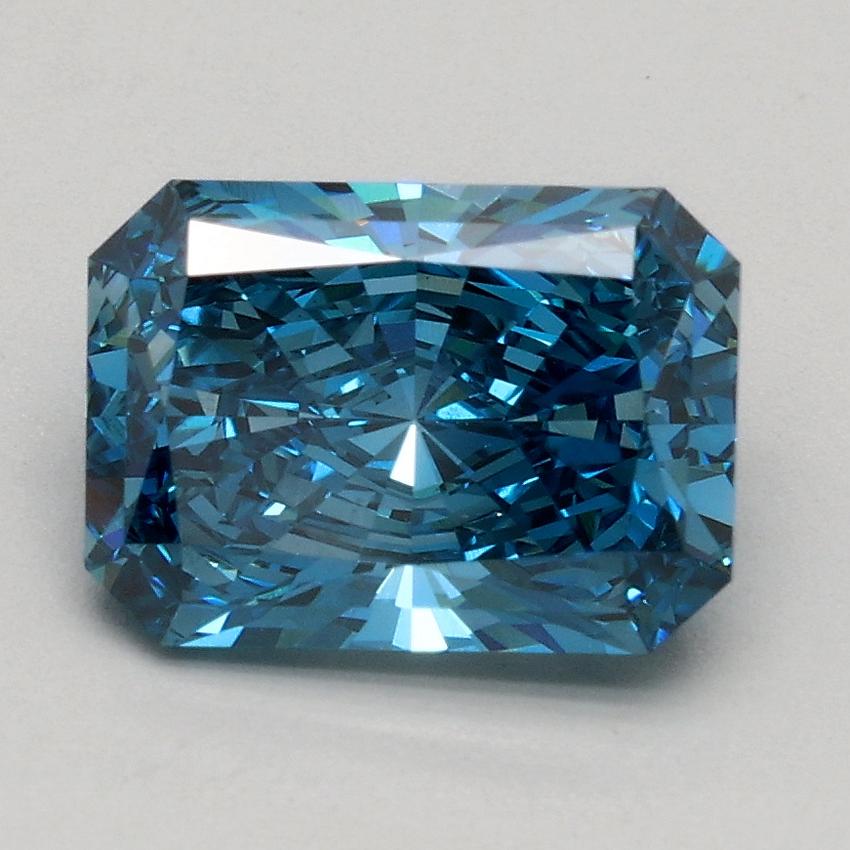1.53 Ct. Fancy Vivid Blue Radiant Lab Grown Diamond