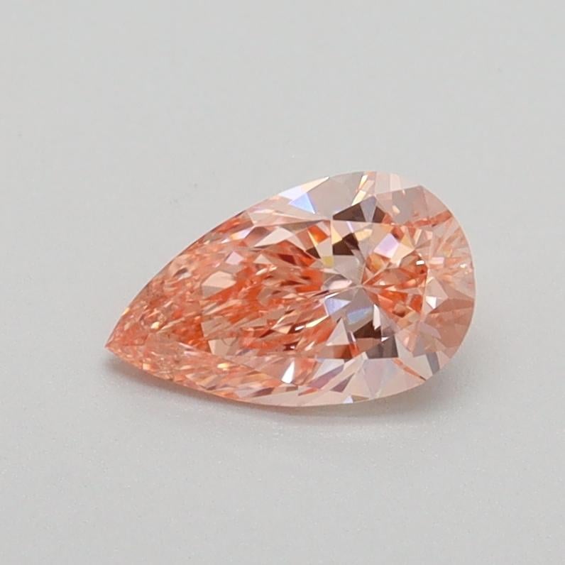 0.53 Ct. Fancy Intense Pink Pear Lab Grown Diamond