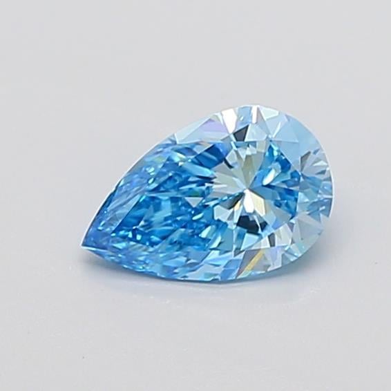0.91 Ct. Fancy Vivid  Blue Pear Lab Grown Diamond