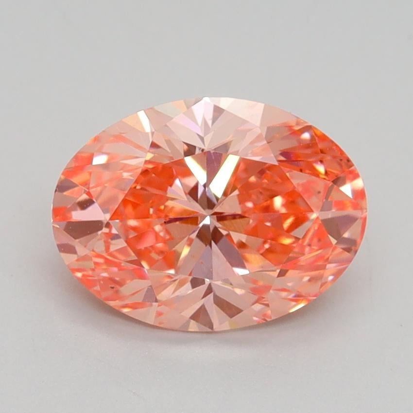 1.83 Ct. Fancy Vivid Pink Oval Lab Grown Diamond