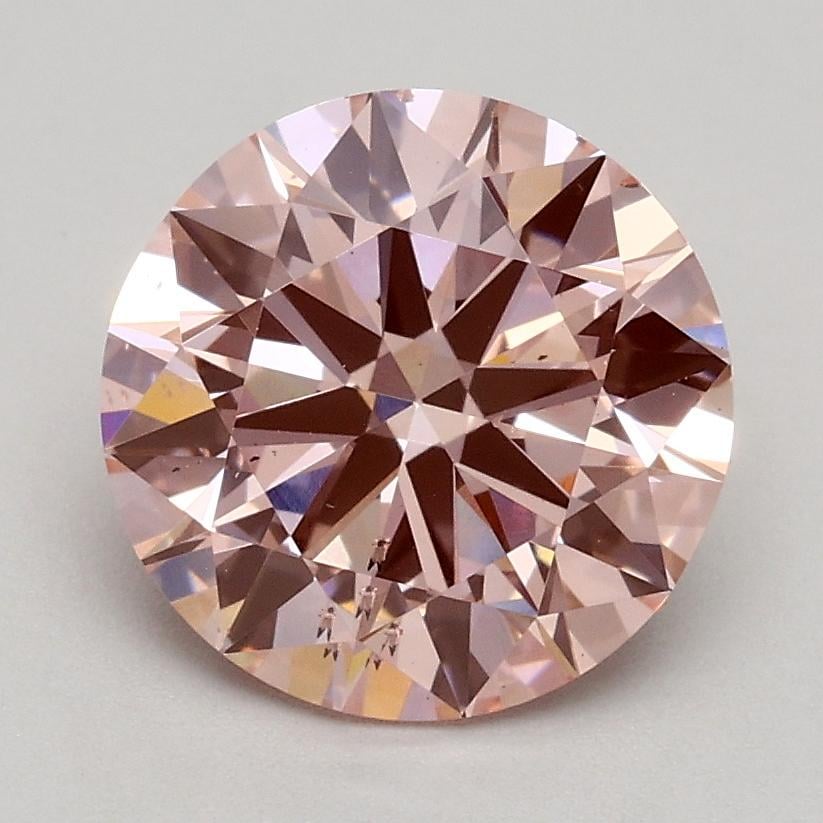 1.62 Ct. Fancy Intense Pink Round Lab Grown Diamond