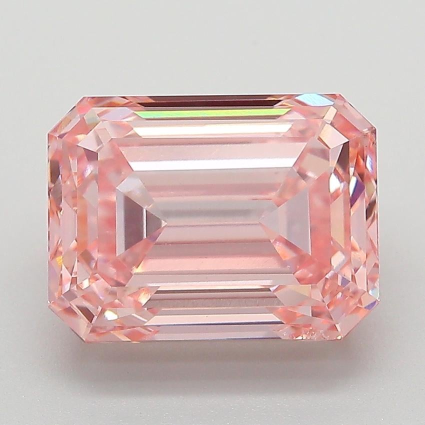 5.02 Ct. Fancy Intense  Pink Emerald Lab Grown Diamond