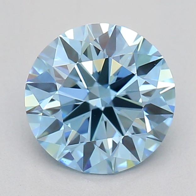 0.70 Ct. Fancy Vivid  Blue Round Lab Grown Diamond