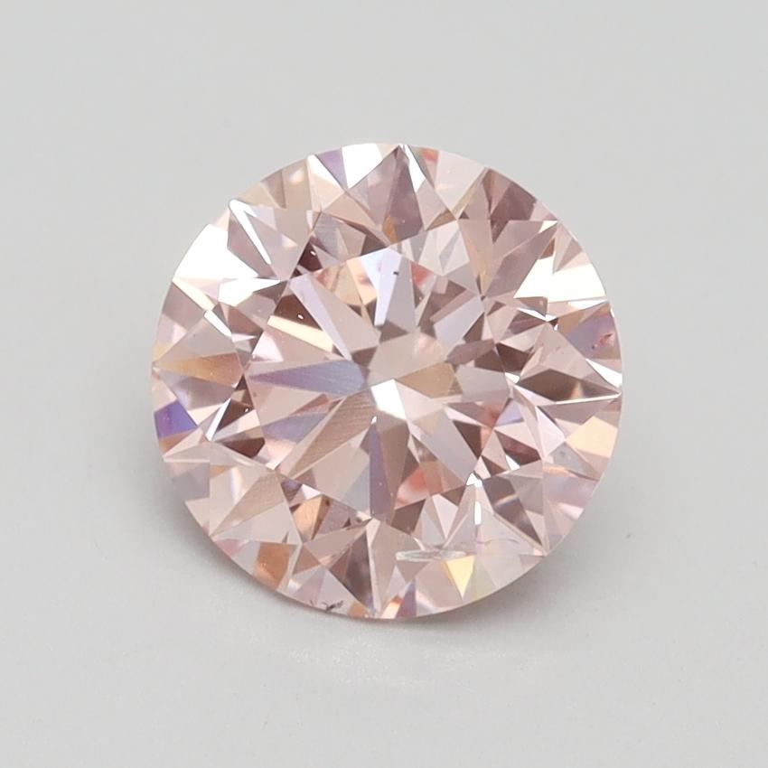 1.53 Ct. Fancy Intense Pink Round Lab Grown Diamond