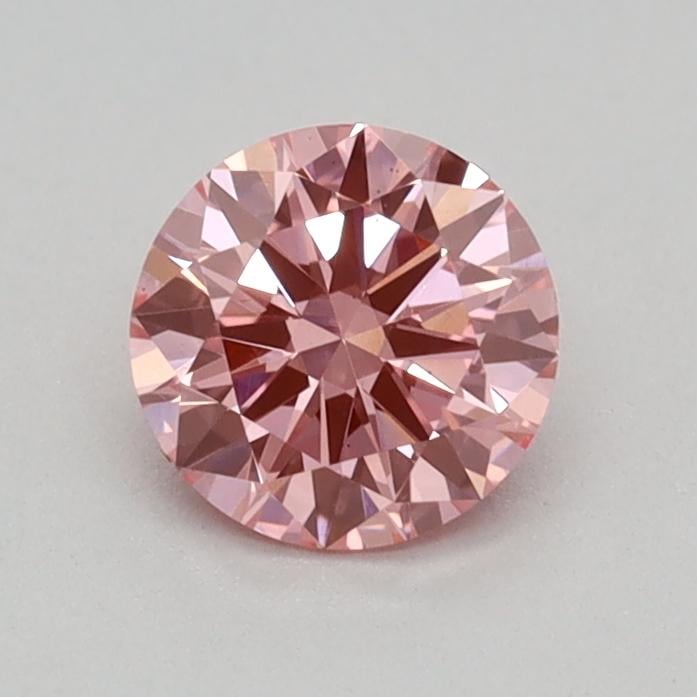 0.34 Ct. Fancy Vivid Pink Round Lab Grown Diamond
