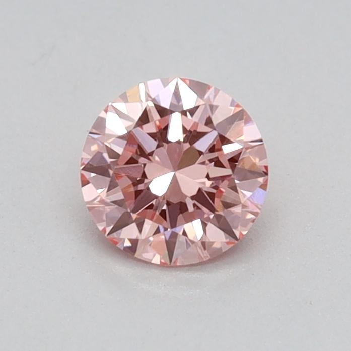 0.32 Ct. Fancy Vivid Pink Round Lab Grown Diamond