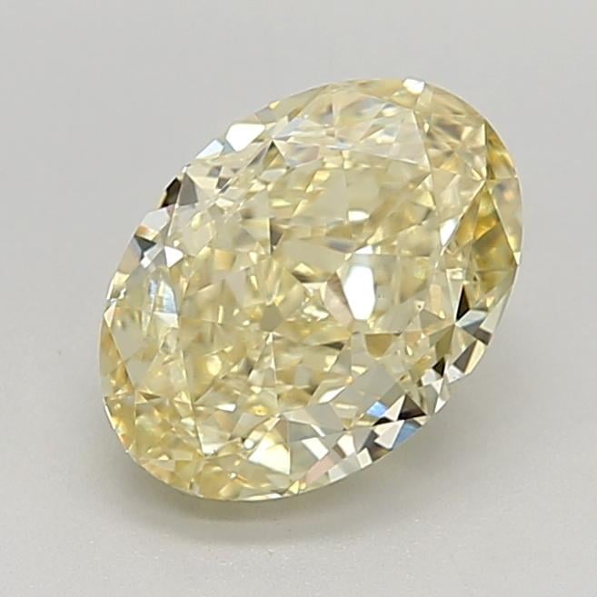 2.06 Ct. Fancy Intense Yellow Oval Lab Grown Diamond