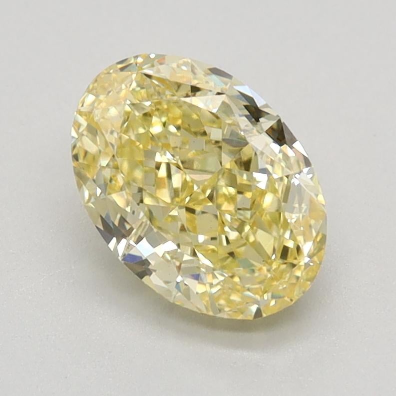 1.23 Ct. Fancy Intense Yellow Oval Lab Grown Diamond