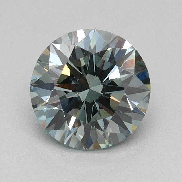 0.69 Ct. Fancy Intense Green Round Lab Grown Diamond