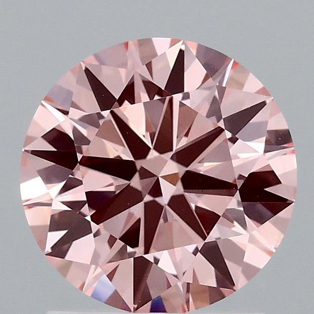 1.49 Ct. Fancy Vivid Pink Round Lab Grown Diamond