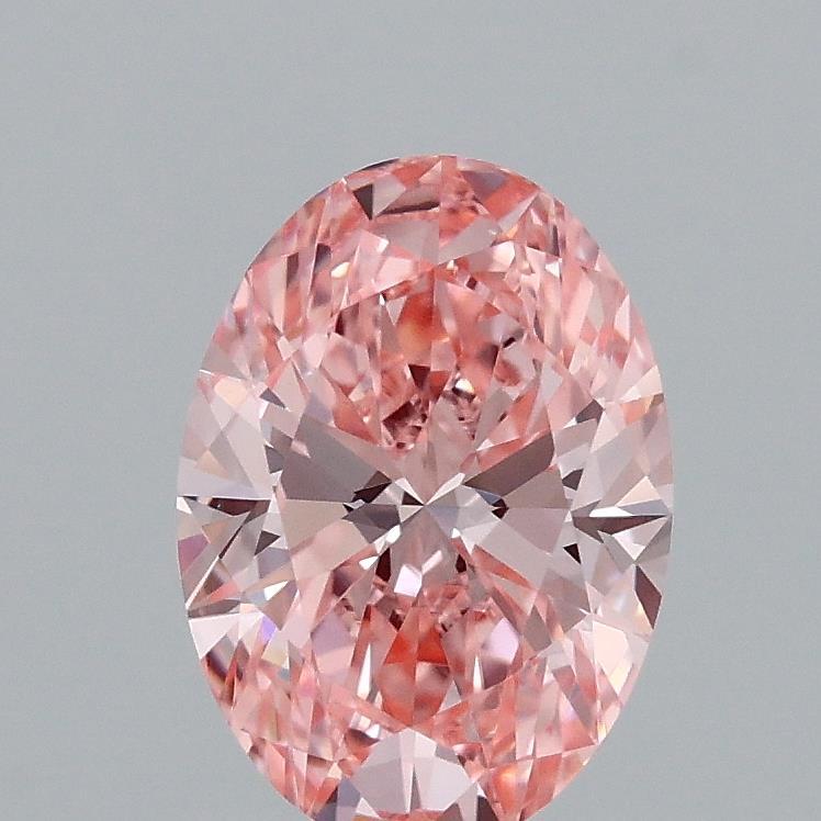 1.33 Ct. Fancy Vivid Pink Oval Lab Grown Diamond