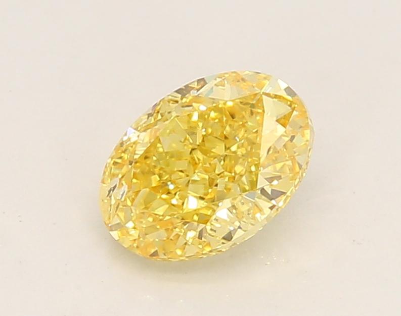 1.09 Ct. Fancy Vivid Yellow Oval Lab Grown Diamond
