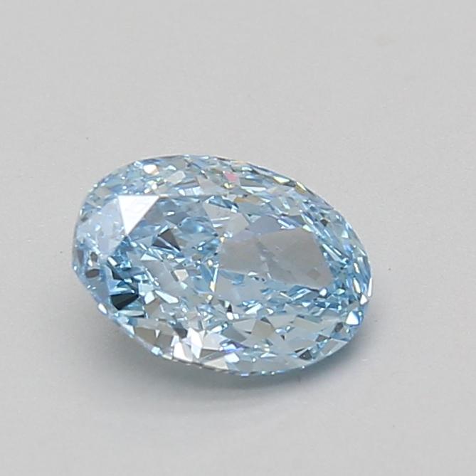 1.02 Ct. Fancy Vivid Blue Oval Lab Grown Diamond