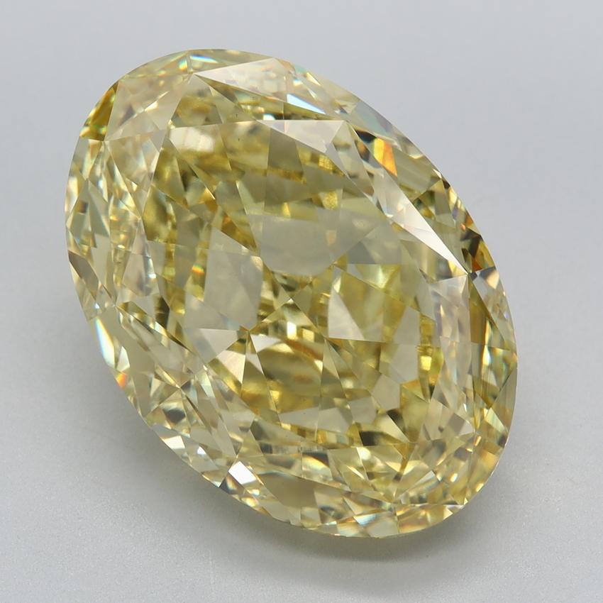 9.19 Ct. Fancy Intense Yellow Oval Lab Grown Diamond
