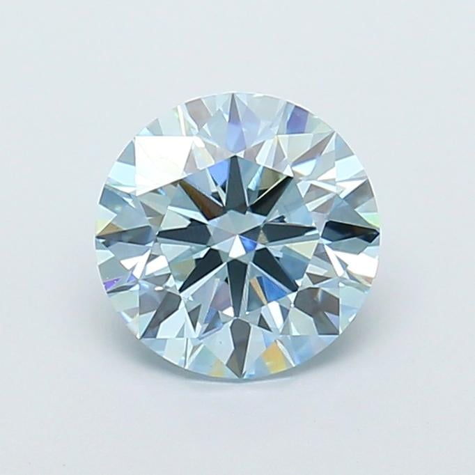 1.66 Ct. Fancy Intense  Blue Round Lab Grown Diamond