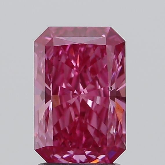 2.00 Ct. Fancy Vivid Pink Radiant Lab Grown Diamond