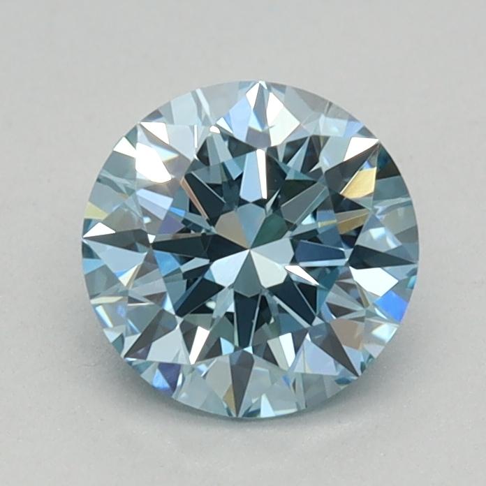 0.70 Ct. Fancy Vivid Blue Round Lab Grown Diamond