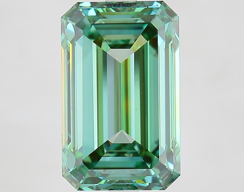 6.61 Ct. Fancy Vivid Green Emerald Lab Grown Diamond