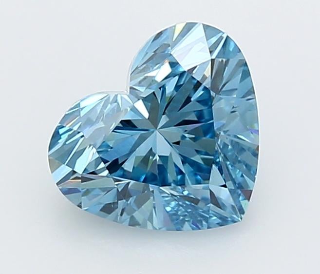2.00 Ct. Fancy Vivid  Blue Heart Lab Grown Diamond