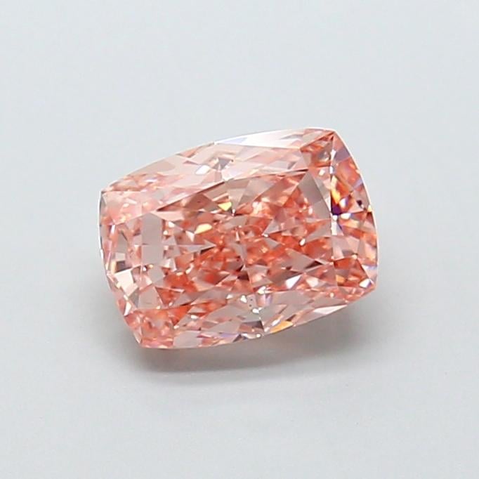 1.53 Ct. Fancy Intense  Pink Cushion Lab Grown Diamond