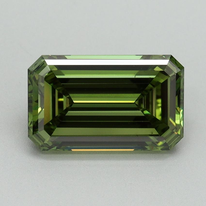 2.24 Ct. Fancy Vivid Green Emerald Lab Grown Diamond