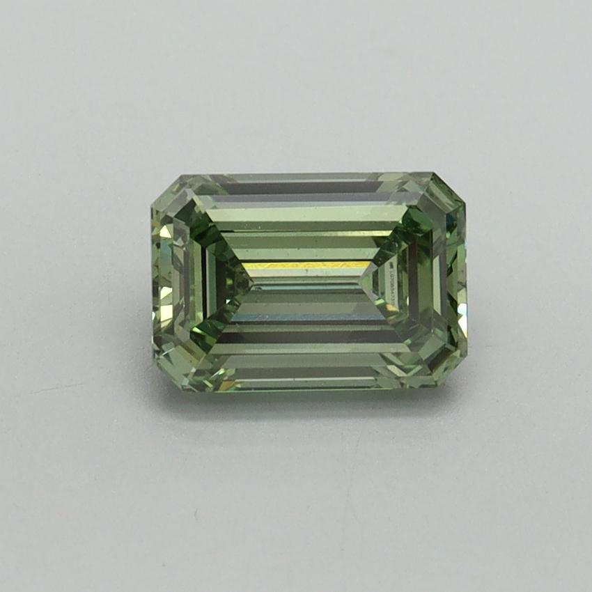 1.01 Ct. Fancy Vivid Green Emerald Lab Grown Diamond