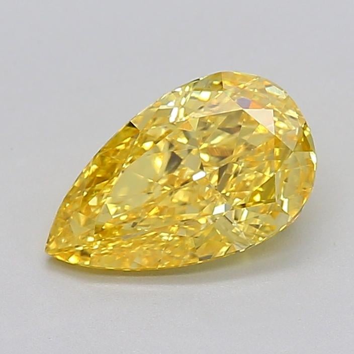 2.01 Ct. Fancy Vivid  Yellow Pear Lab Grown Diamond