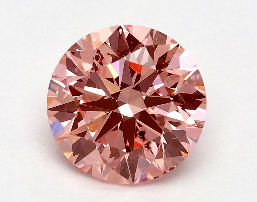 1.32 Ct. Fancy Vivid Pink Round Lab Grown Diamond