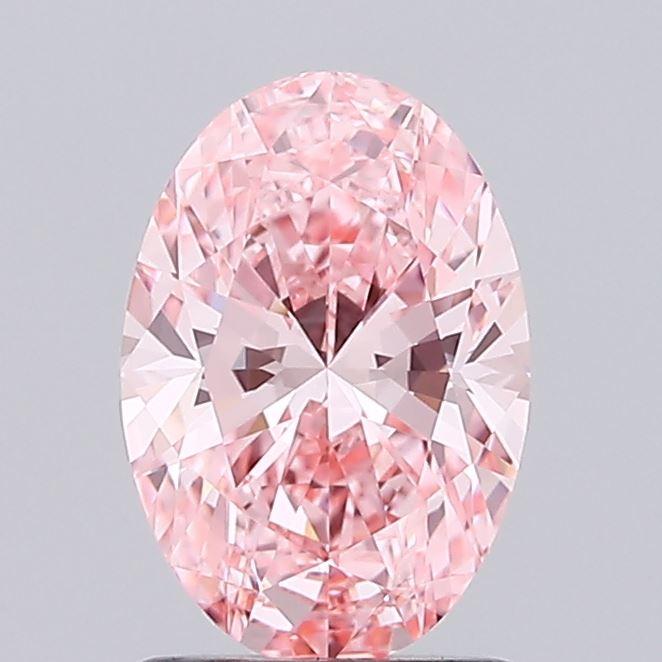 1.40 Ct. Fancy Vivid Pink Oval Lab Grown Diamond
