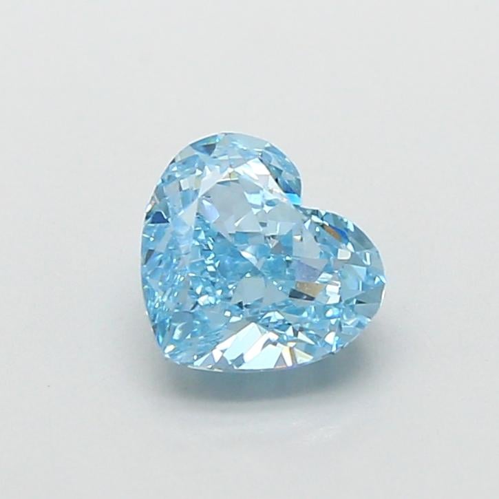 1.06 Ct. Fancy Vivid  Blue Heart Lab Grown Diamond