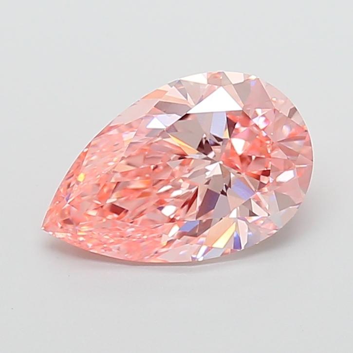 3.53 Ct. Fancy Vivid Pink Pear Lab Grown Diamond