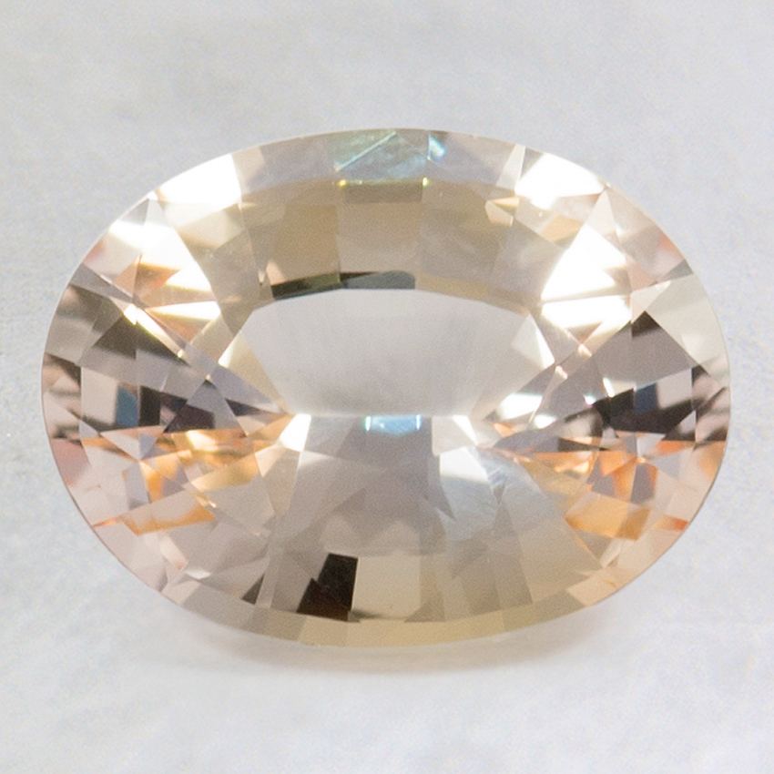 9x7mm Premium Peach Oval Sapphire