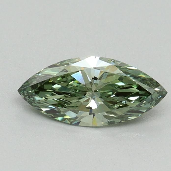 0.42 Ct. Fancy Vivid Green Marquise Lab Grown Diamond