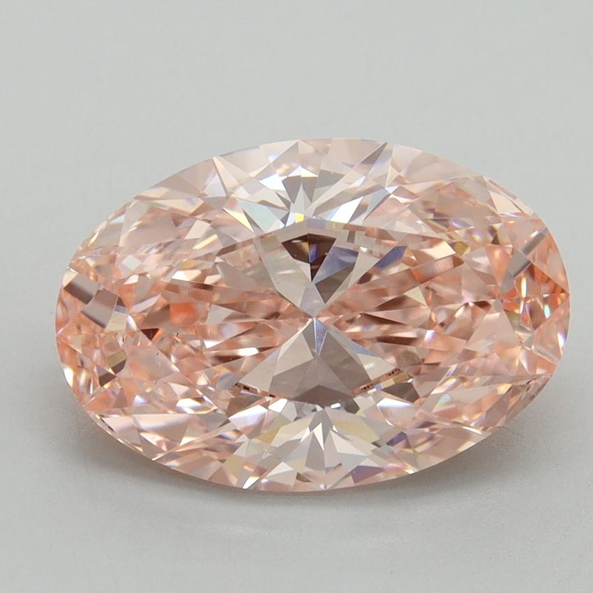 4.02 Ct. Fancy Vivid Pink Oval Lab Grown Diamond
