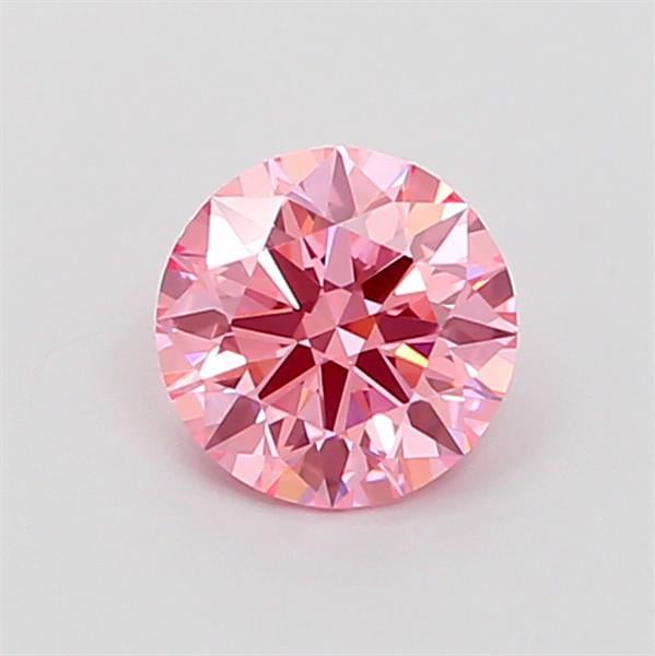 0.54 Ct. Fancy Vivid Pink Round Lab Grown Diamond