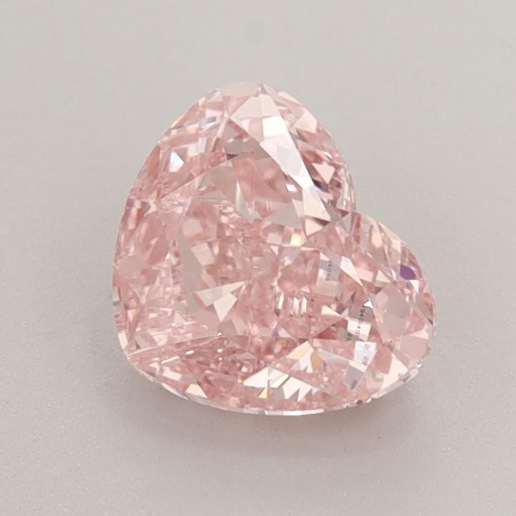 1.29 Ct. Fancy Vivid  Pink Heart Lab Grown Diamond