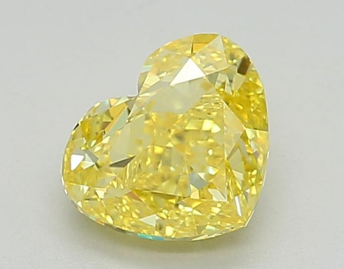 1.23 Ct. Fancy Intense  Yellow Heart Lab Grown Diamond