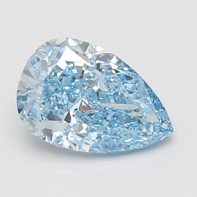 1.51 Ct. Fancy Vivid Blue Pear Lab Grown Diamond