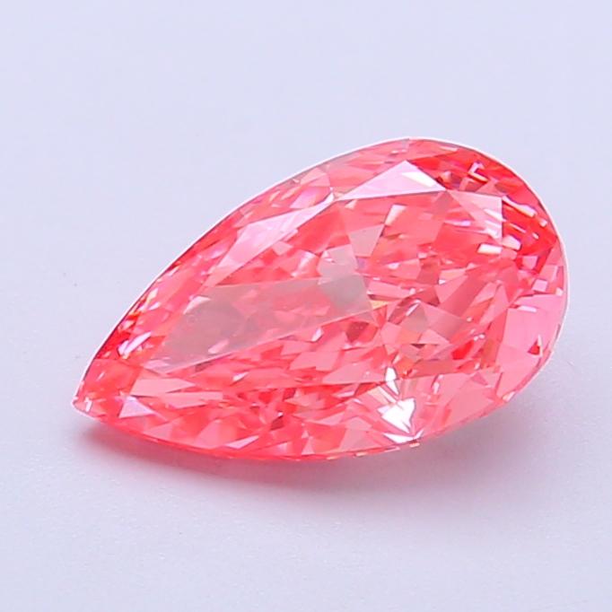 1.56 Ct. Fancy Vivid Pink Pear Lab Grown Diamond
