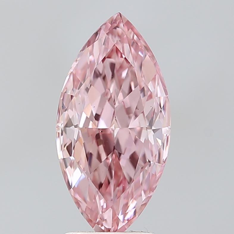 2.70 Ct. Fancy Vivid Pink Marquise Lab Grown Diamond