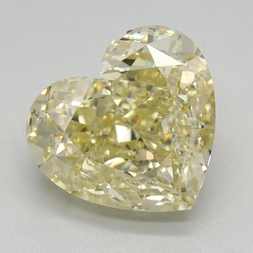 2.59 Ct. Fancy Yellow Heart Lab Grown Diamond