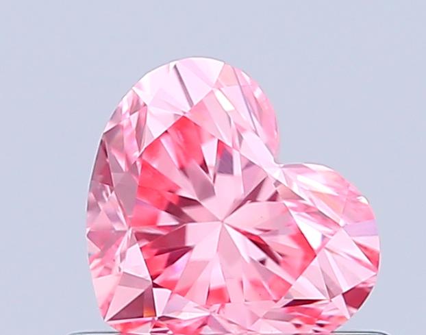0.56 Ct. Fancy Vivid Pink Heart Lab Grown Diamond