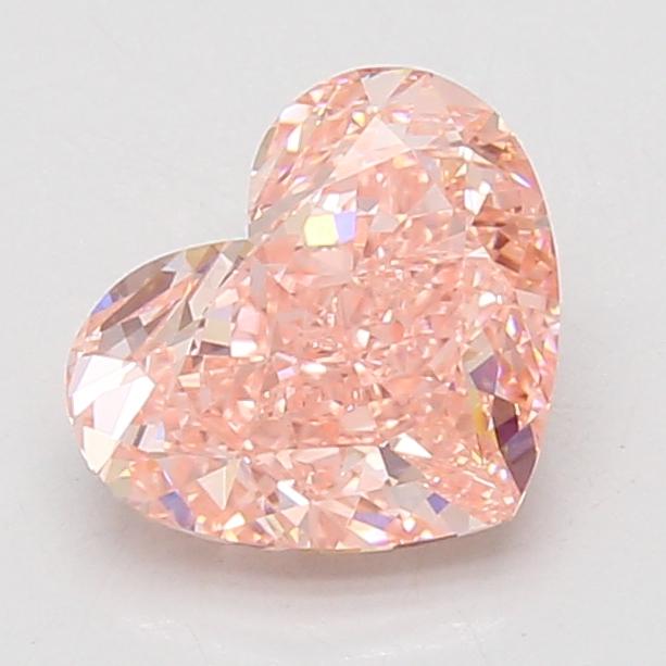2.03 Ct. Fancy Vivid Pink Heart Lab Grown Diamond