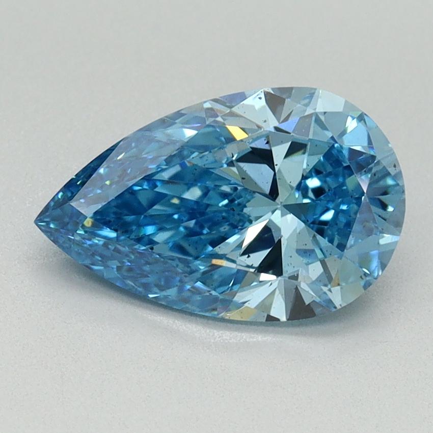 1.52 Ct. Fancy Vivid Blue Pear Lab Grown Diamond